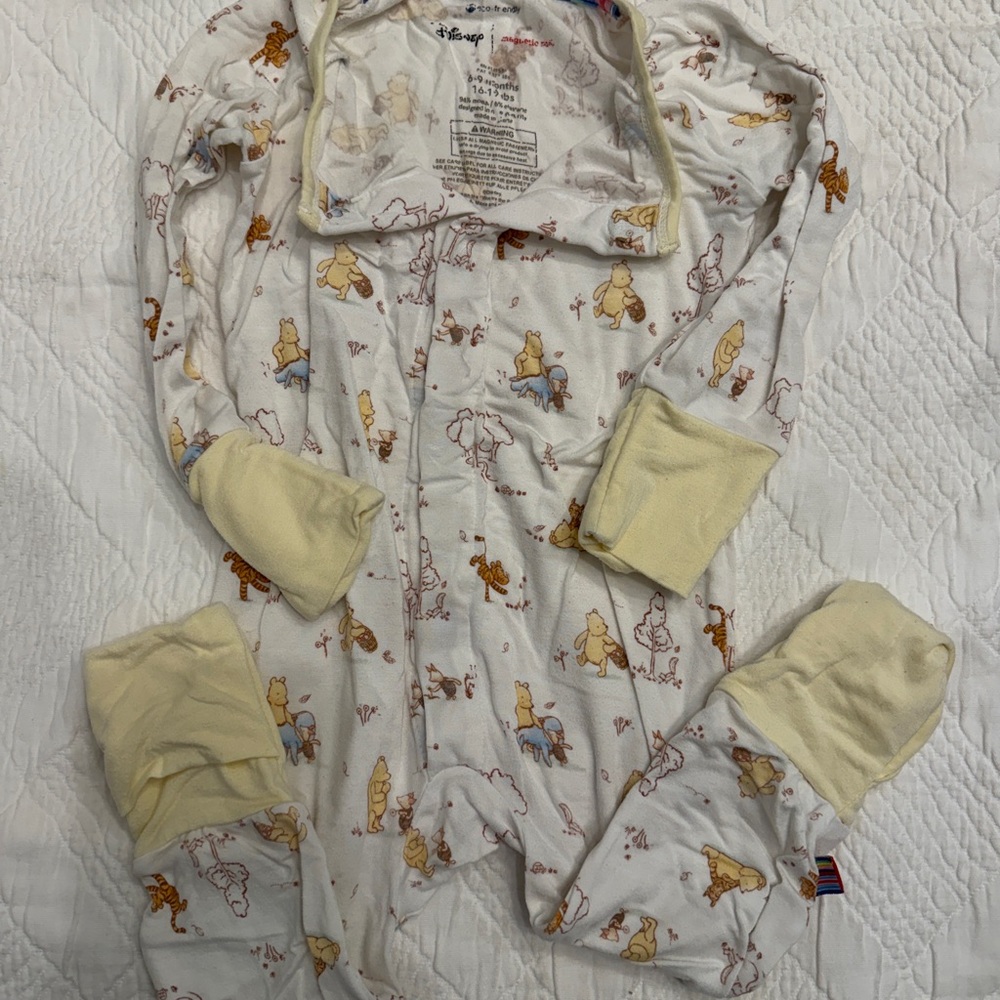 Magnetic me- Winnie the Pooh Kids Pajamas - Cream and yellow